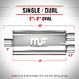 12198 Muffler, Natural, Performance Series