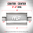 12216 Muffler, Natural, Performance Series