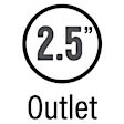 12256 Muffler, Natural, Performance Series