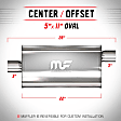 12589 Muffler, Natural, Performance Series