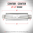 12619 Muffler, Natural, Performance Series