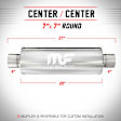 12771 Muffler, Natural, Performance Series