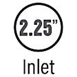 14832 Street Series 5X8in. Oval Straight-Thru, 2.25in. Inlet, 4in. Tip
