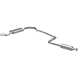 15072 Cat-Back Exhaust System, 2.0L, 4Cyl, Made of Stainless Steel, Street Series