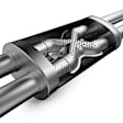 15090 Cat-Back Exhaust System, 6.2L, 8Cyl, Made of Stainless Steel, Competition Series