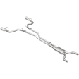 15090 Cat-Back Exhaust System, 6.2L, 8Cyl, Made of Stainless Steel, Competition Series