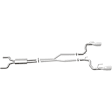 15090 Cat-Back Exhaust System, 6.2L, 8Cyl, Made of Stainless Steel, Competition Series