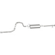 15145 Cat-Back Exhaust System, 4.0L, 6Cyl, Made of Stainless Steel, Street Series