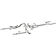 15165 Crossmember-Back Exhaust System, Made of Stainless Steel, Street Series