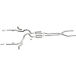 15165 Crossmember-Back Exhaust System, Made of Stainless Steel, Street Series
