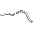 15397 Tail Pipe - Natural, Stainless Steel, Universal, Sold Individually