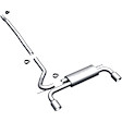 15490 Cat-Back Exhaust System, 1.6L, 4Cyl, Made of Stainless Steel, Touring Series
