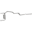 15557 Cat-Back Exhaust System, 2.3L, 4Cyl, Made of Stainless Steel, Street Series
