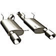 15595 Axle-Back Exhaust System, 3.7L, 6Cyl, Made of Stainless Steel, Street Series
