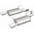 15595 Axle-Back Exhaust System, 3.7L, 6Cyl, Made of Stainless Steel, Street Series