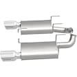 15595 Axle-Back Exhaust System, 3.7L, 6Cyl, Made of Stainless Steel, Street Series