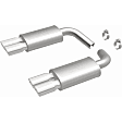 15623 Axle-Back Exhaust System, 5.7L, 8Cyl, Made of Stainless Steel, Street Series