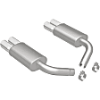 15623 Axle-Back Exhaust System, 5.7L, 8Cyl, Made of Stainless Steel, Street Series