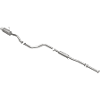 15646 Cat-Back Exhaust System, 1.6L, 4Cyl, Made of Stainless Steel, Street Series