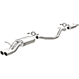 15648 Cat-Back Exhaust System, Made of Stainless Steel, Touring Series