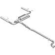 15693 Cat-Back Exhaust System, 3.8L, 6Cyl, Made of Stainless Steel, Street Series