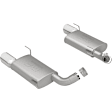 15882 Axle-Back Exhaust System, Made of Stainless Steel, Street Series