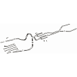 15893 Crossmember-Back Exhaust System, Made of Stainless Steel, Street Series