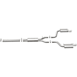 16642 Cat-Back Exhaust System, 6.1L, 8Cyl, Made of Stainless Steel, Street Series