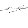 16724 Crossmember-Back Exhaust System, Made of Stainless Steel, Street Series