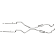 16724 Crossmember-Back Exhaust System, Made of Stainless Steel, Street Series