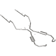 16724 Crossmember-Back Exhaust System, Made of Stainless Steel, Street Series