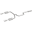 16726 Cat-Back Exhaust System, 5.3L, 8Cyl, Made of Stainless Steel, Street Series
