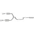 16726 Cat-Back Exhaust System, 5.3L, 8Cyl, Made of Stainless Steel, Street Series