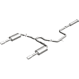 16729 Cat-Back Exhaust System, Made of Stainless Steel, Street Series