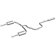 16729 Cat-Back Exhaust System, Made of Stainless Steel, Street Series