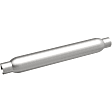 18135 3.5in. Round Glasspack, 2.25in. Inlet and Outlet, Aluminized  Steel