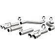 19206 Axle-Back Exhaust System, Made of Stainless Steel, Race Series