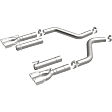 19206 Axle-Back Exhaust System, Made of Stainless Steel, Race Series