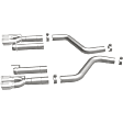 19206 Axle-Back Exhaust System, Made of Stainless Steel, Race Series