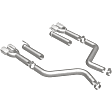 19206 Axle-Back Exhaust System, Made of Stainless Steel, Race Series