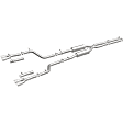 19217 Cat-Back Exhaust System, 3.6L, 6Cyl, Made of Stainless Steel, Competition Series