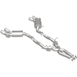 19265 Competition Exhaust System, Stainless Steel, 3 in. Cat-Back, Dual Split Rear, 4 in. Polished Tips