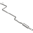 19269 Cat-Back Exhaust System, 1.4L, 4Cyl, Made of Stainless Steel, Street Series