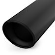 19350 MF Exhaust System, Stainless Steel, 4 in. Cat-Back, Split Rear, Black Coated Tips