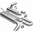 19620 Axle-Back Exhaust System, Made of Stainless Steel, Overland Series