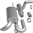 19620 Axle-Back Exhaust System, Made of Stainless Steel, Overland Series