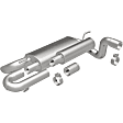 19620 Axle-Back Exhaust System, Made of Stainless Steel, Overland Series