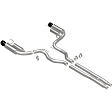 19645 Cat-Back Exhaust System, 5.0L, 8Cyl, Made of Stainless Steel, Competition Series