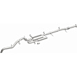 19648 Cat-Back Exhaust System, 2.7L, 4Cyl, Made of Stainless Steel, Overland Series
