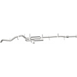 19648 Cat-Back Exhaust System, 2.7L, 4Cyl, Made of Stainless Steel, Overland Series